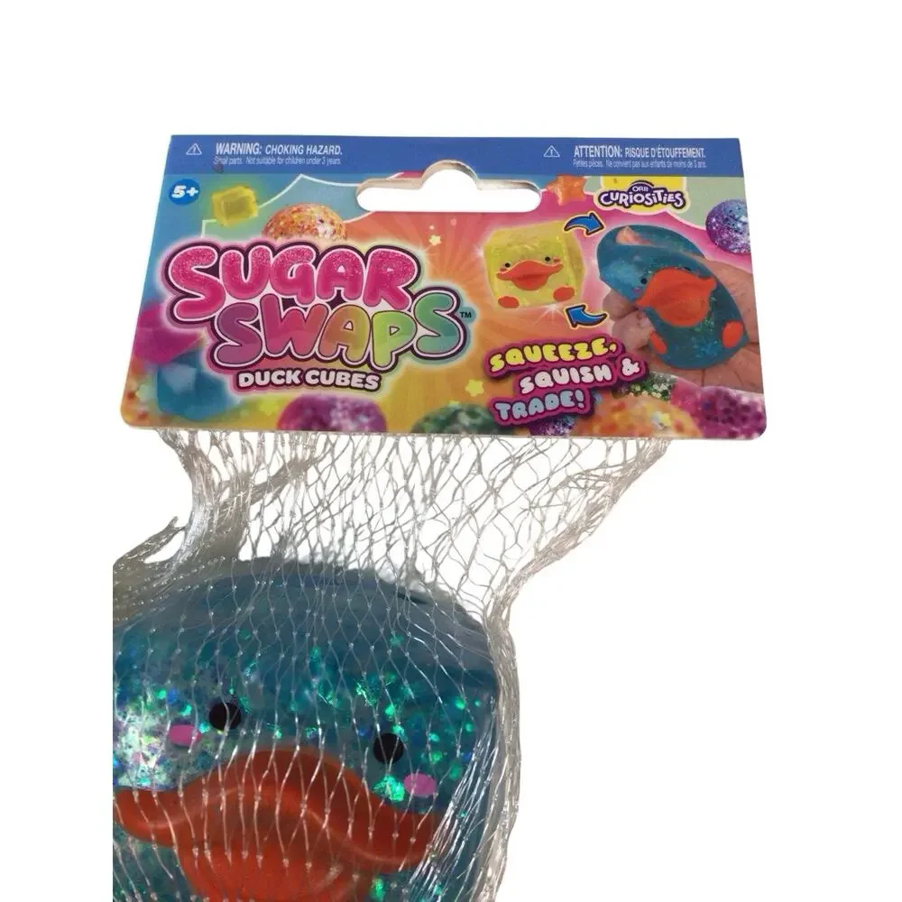 ORB Curiosities Sugar Swaps Duck Cubes New Lot Of 4 Squeeze Squish